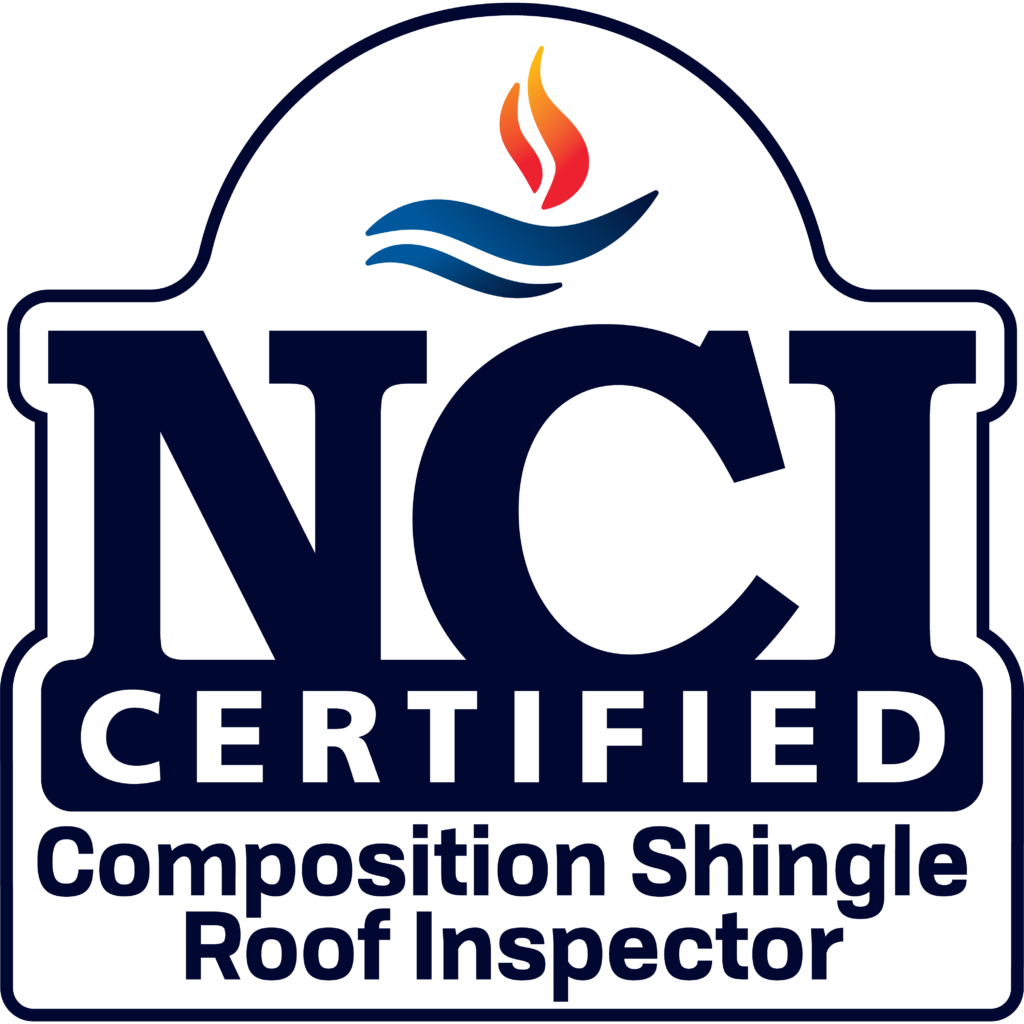 NCI Certified Composition Shingle Roof Inspector badge